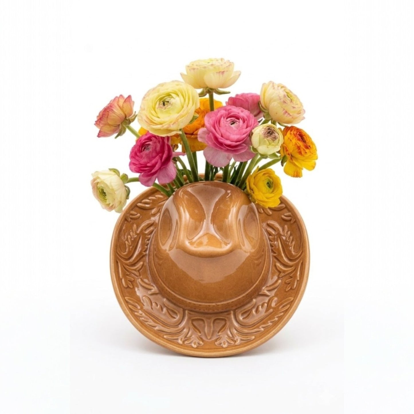 Cowboy Hat Vase